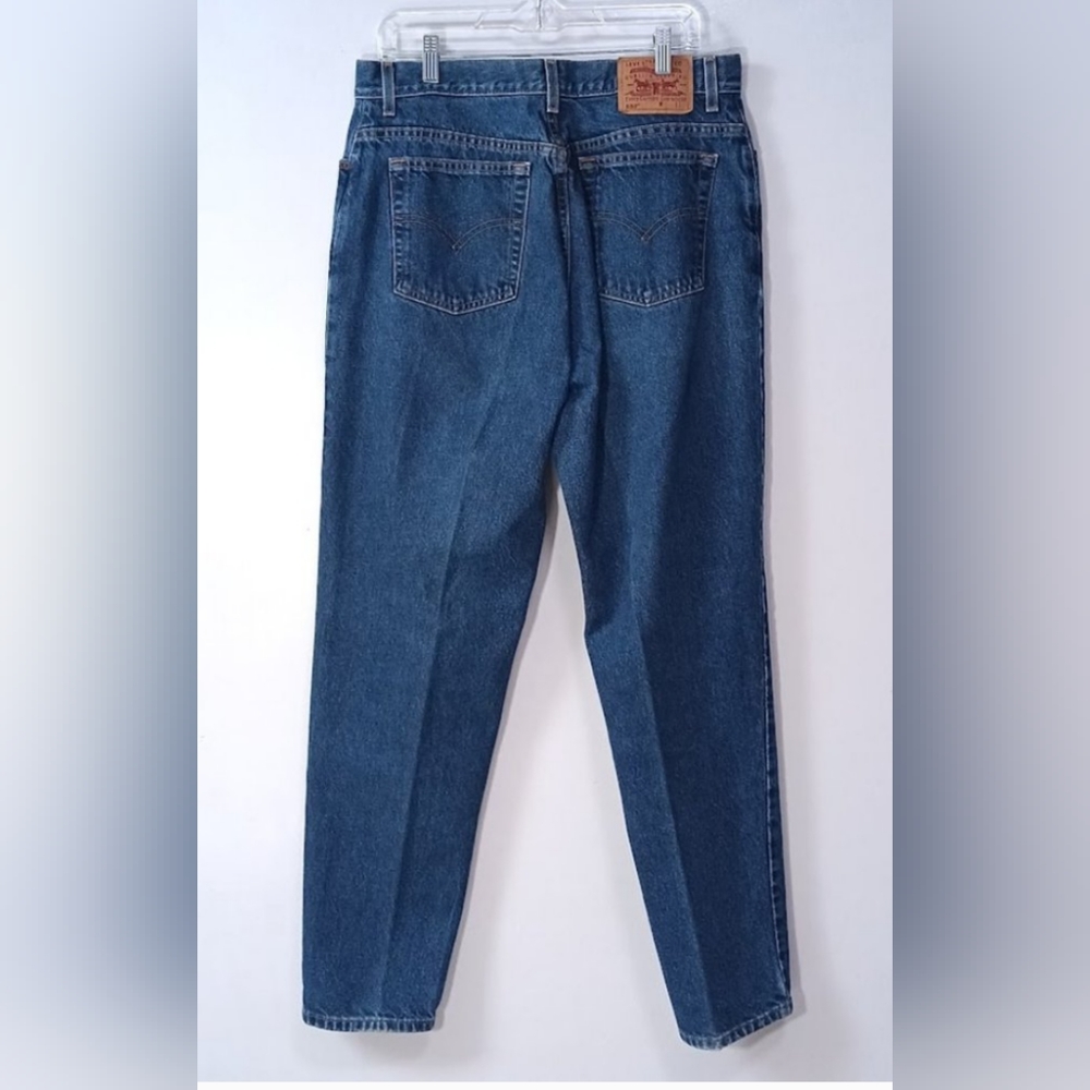 Levi's 550 Vintage 100% Ridged Cotton Made in Mexico Tapered Leg Jeans Size 16 L